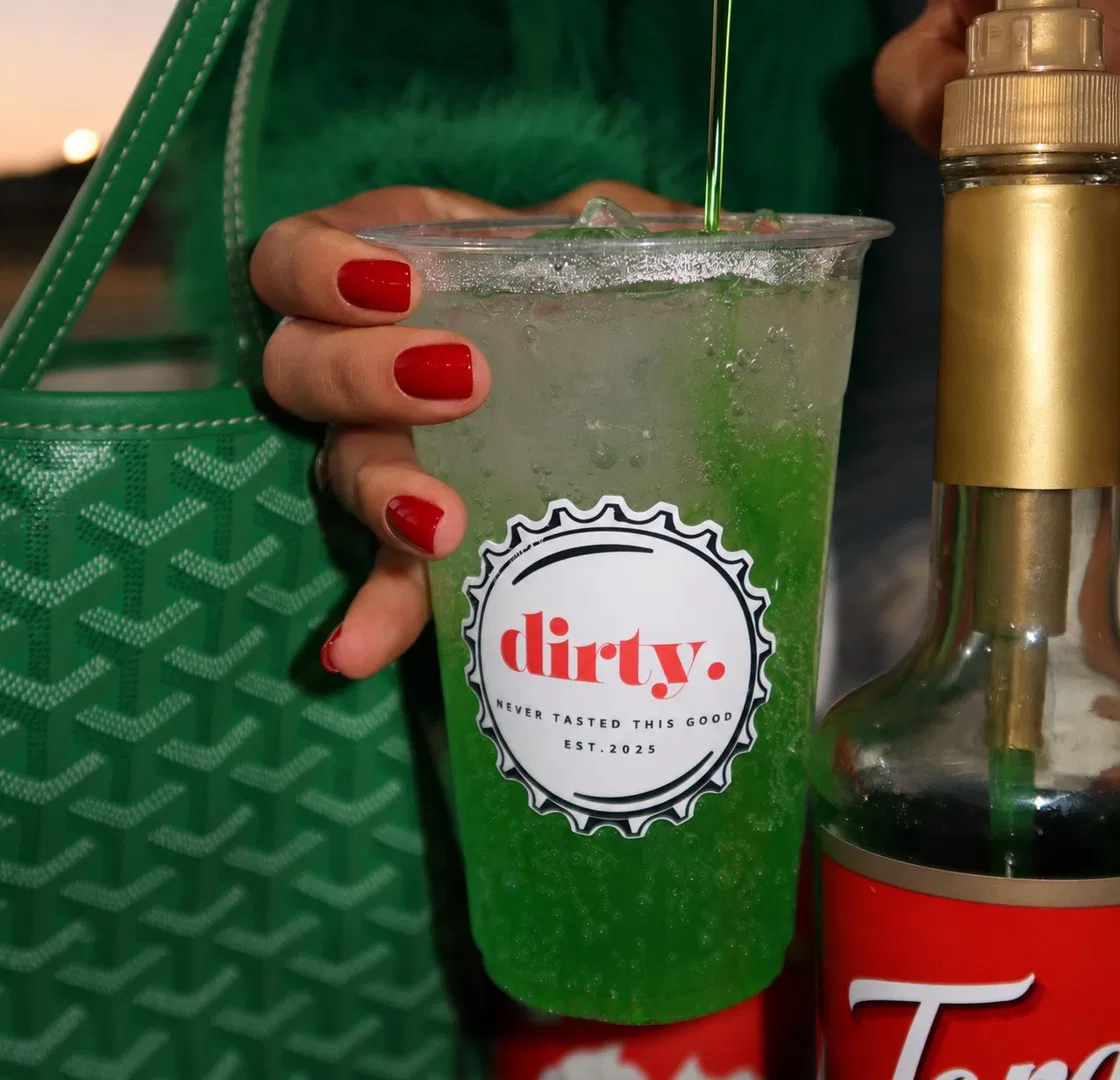 Dirty soda at the beach — California lifestyle